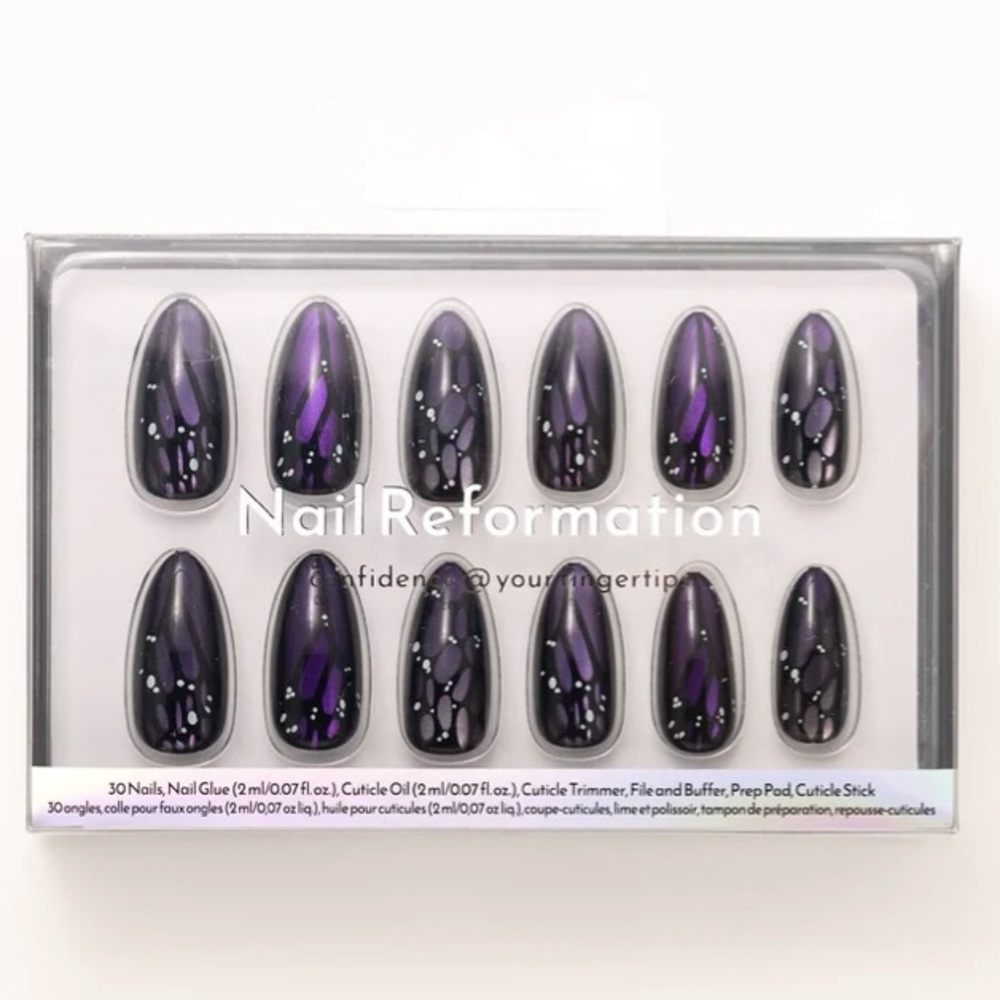 Nail Reformation Purple Mariposa Press-On Nails